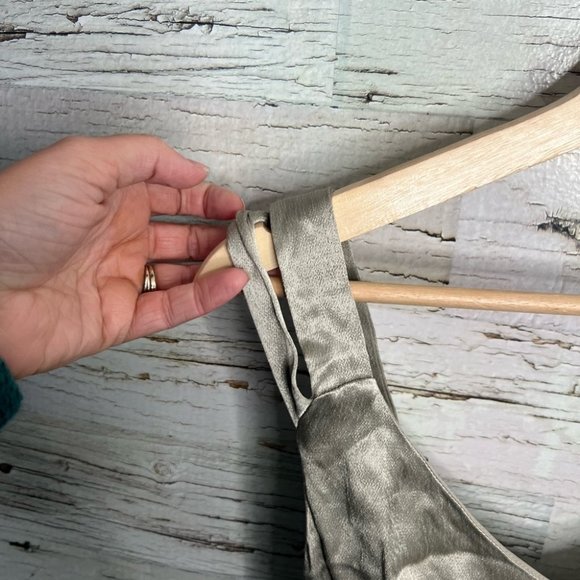 Topshop cut out dress gold silver midi size 6 - Picture 5 of 16